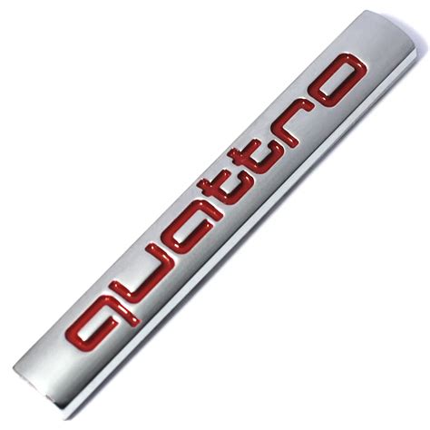 New 3d Car Quattro Logo Sticker Badge Chrome Emblem Accessories For Aud