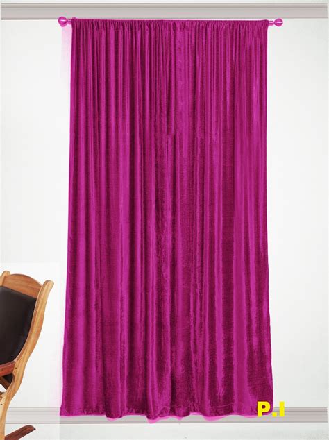 New Blackout 100 Cotton Velvet Curtain Single Lined Panel 54w By 108