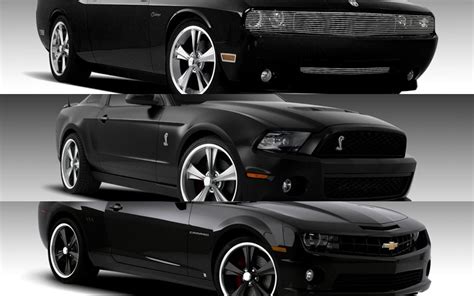 Murdered Out Muscle Car Shootout