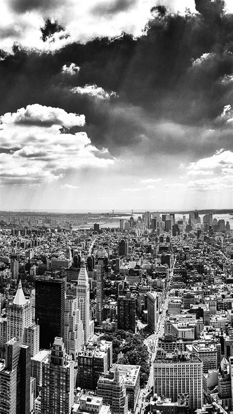 New York City Black And White Android Wallpaper Free Download