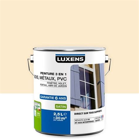 82311579 l peinture velours envie vert botanic. Peinture multimatériau extérieur 3 en 1 LUXENS, sable ...