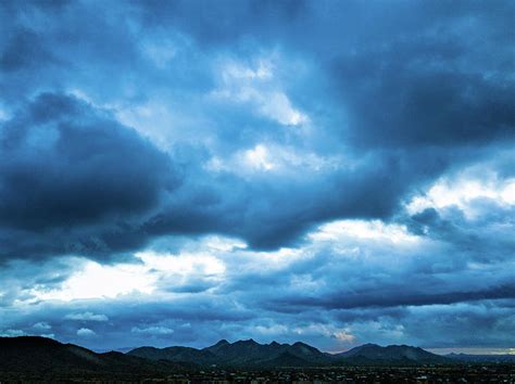Blue Storm Clouds Over Mountains Photograph By David Stevens Fine Art