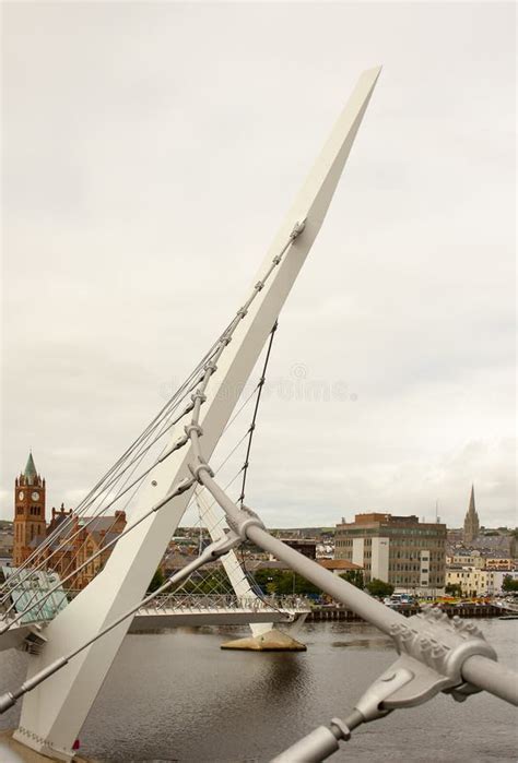 Detail Of The Structure And Design Of The Iconic Peace Bridge Over The