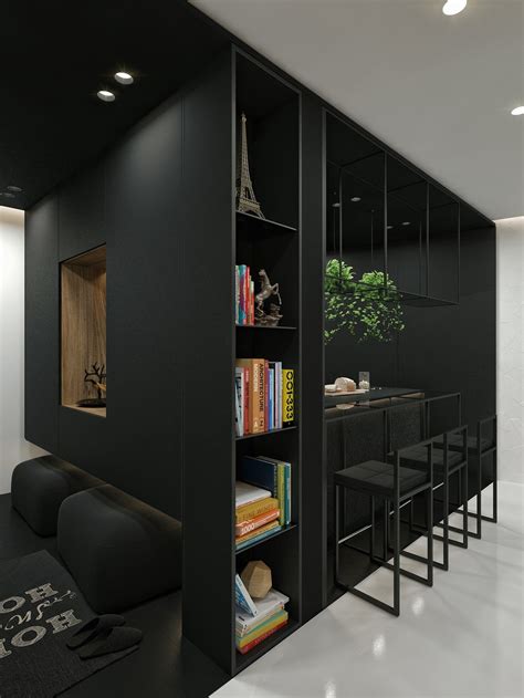 Black And White Interior Design Ideas Modern Apartment By Id White