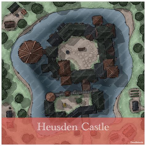 Heusden Castle DnD Town Map DoodleLands