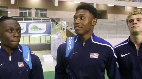 Justin ofotan, smiley el said, ben morgan, adam putch: U20 4x100m World Record 38.62 By Team USA https://youtu.be ...