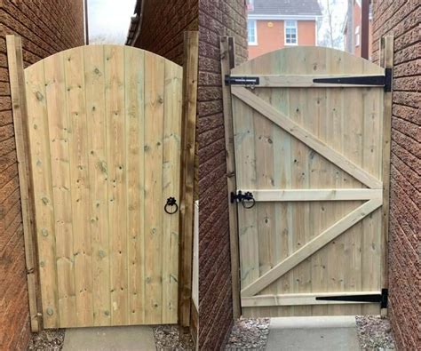 Bespoke Custom Made To Measure Wooden Garden Gatetongue And Groove Arch