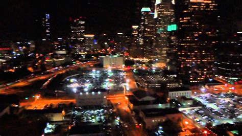 Partial View Of Los Angeles At Night Youtube
