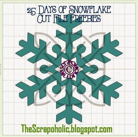 The Scrapoholic 25 Days Of Snowflake Cut File Freebies Day 10