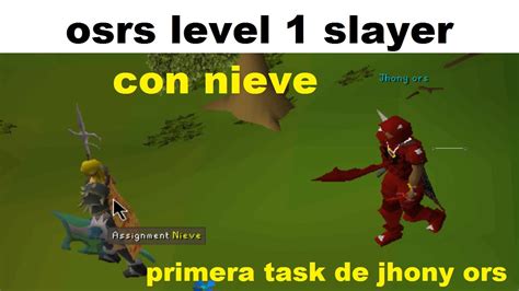 Osrs Comenzando Level 1 Slayer Con Nieve Runescape Español Youtube