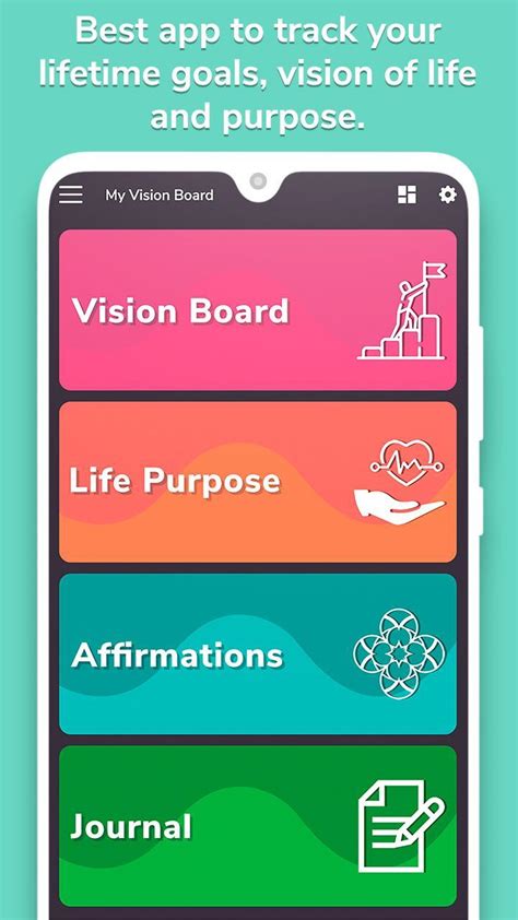 The app is only available on ios devices at this time for $0.99. My Vision Board - Visualize your dreams for Android - APK ...