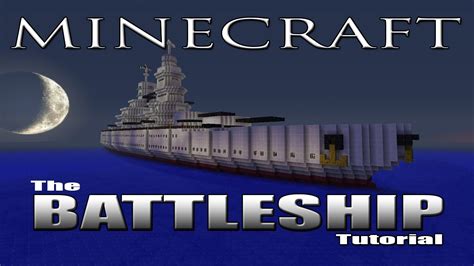 Minecraft Battleship Tutorial With Schematics Youtube