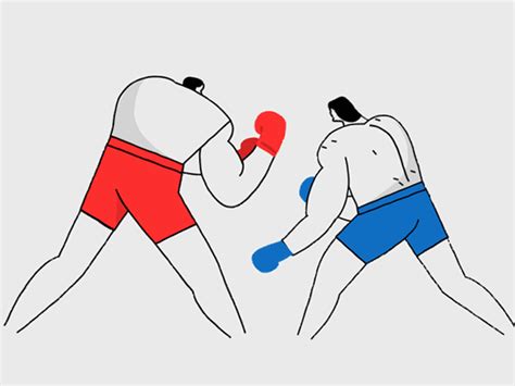 Boxing Is Fun On Behance Animation Design Animation Illustration Design