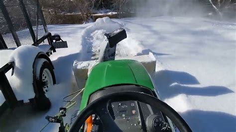 John Deere X500 44 Snow Blower Test Youtube