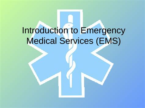 Pdf Introduction To Emergency Medical Services Ems Presentation