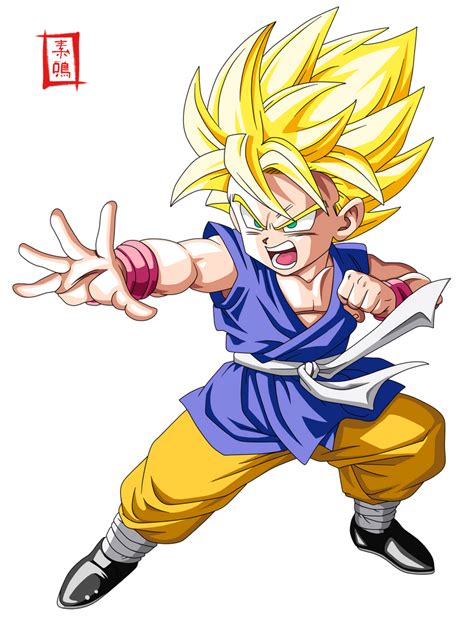 Dragon Ball Gt Ssj Kid Goku By Snakou On Deviantart