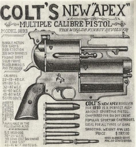 On Target Shooter Nz Colts New Apex Six Calibre Revolver