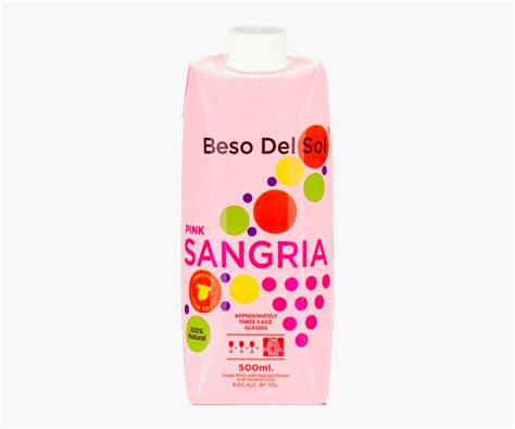 Beso Del Sol Rosé Sangria 500ml Beso Del Sol Pink Sangria Hd Png