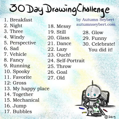 30 Day Drawing Challenge 30 Day Drawing Challenge Drawing Challenge
