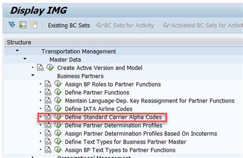 Usage Of The Standard Carrier Alpha Code Scac In Sap Tm Sap Blogs