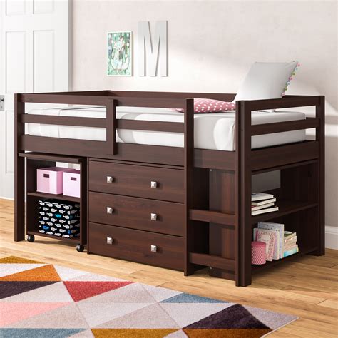 Loft Bed With Dresser And Bookshelf Loft Bed With Dresser And