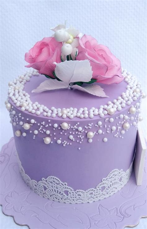 Purple Cake Decorated Cake By Dari Karafizieva Cakesdecor
