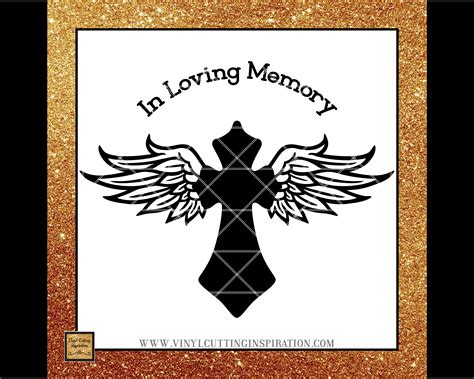 In Loving Memory Svg Cross Svg Memorial Svg Sympathy Svg Svg Files