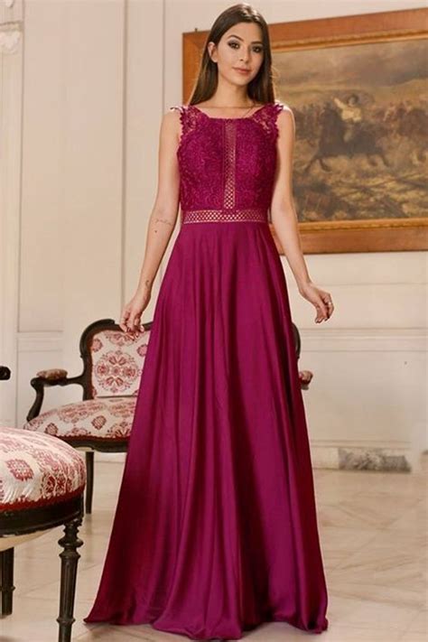 60 Vestidos De Festa Em Tons De Roxo FÚcsia E Uva Vestido De Festa Roxo Vestidos Saias