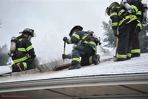 Firefighters Venting Roof