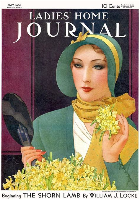 vintage illustration art magazine cover vintage magazine
