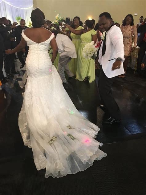 A Nigerian Wedding Tradition Includes The Spraying Of Money This Beautiful Bride Celebrates