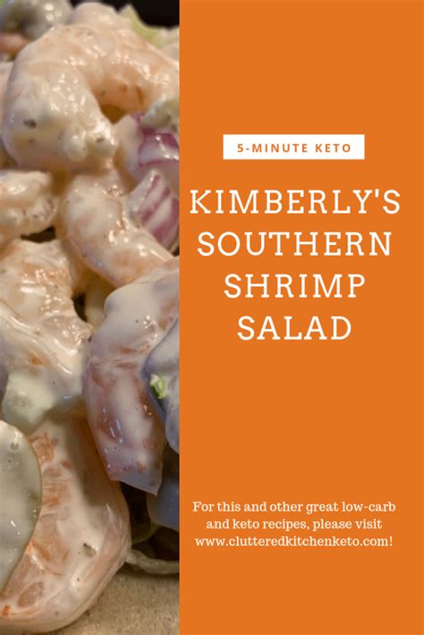 Try this pretty perfect copycat of publix's popular . Kimberly's Southern Shrimp Salad - Cluttered Kitchen Keto ...