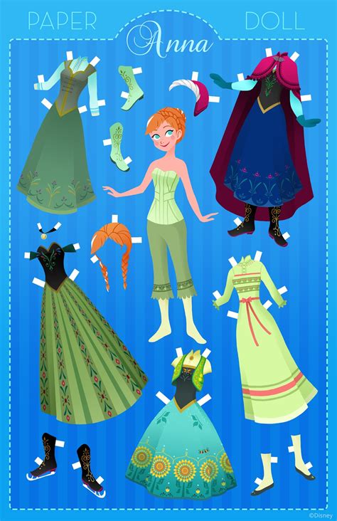 Anna Paper Doll Elsa And Anna Photo 38132039 Fanpop