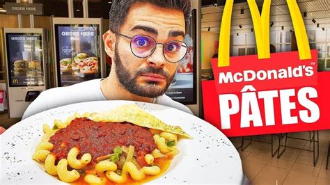 Je Mange Les PÂtes Mcdo Mcdonald S Usa Youtube