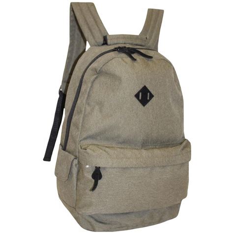 260 Khaki Polyester Backpack With Front Pocket Uk