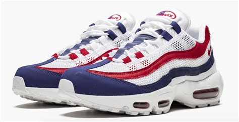 Nike Air Max 95 Usa White Gym Red Deep Royal Blue Cj9926 100 Athletic