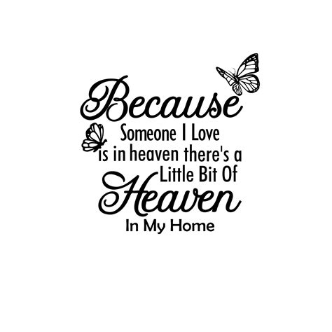 Memorial Svg Because Someone I Love Is In Heaven Theres Etsy Singapore