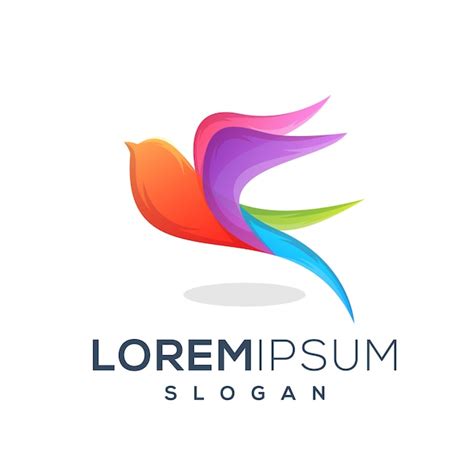 Premium Vector Colorful Bird Logo Design