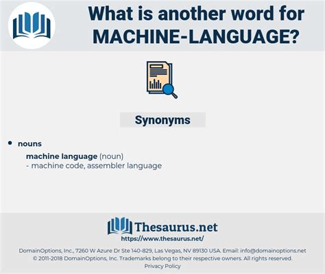 Machine Language 32 Synonyms