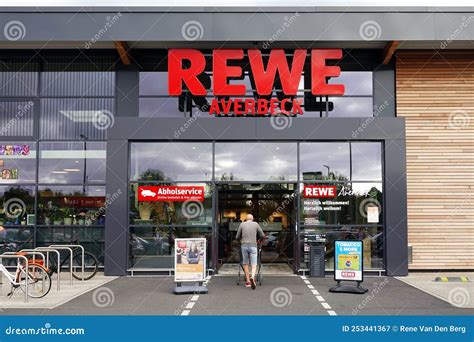 Storefront Of A Rewe Supermarket Editorial Photography Image Of