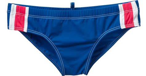 Dsquared² Striped Swim Briefs In Blue For Men Lyst