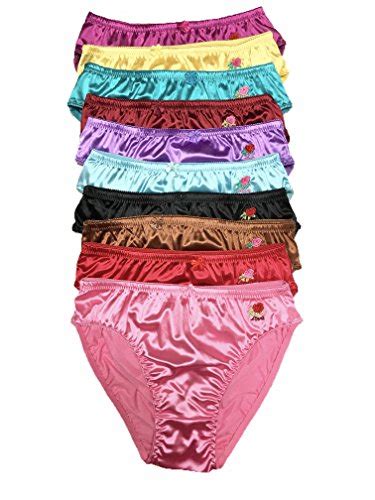 Peachy Panty Lingerie Womens 6 Pack Various Style Of Comfortable Satin