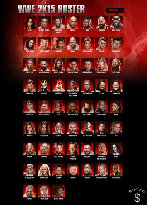 WWE 2K15 Roster Revealed! - Andro Dollar