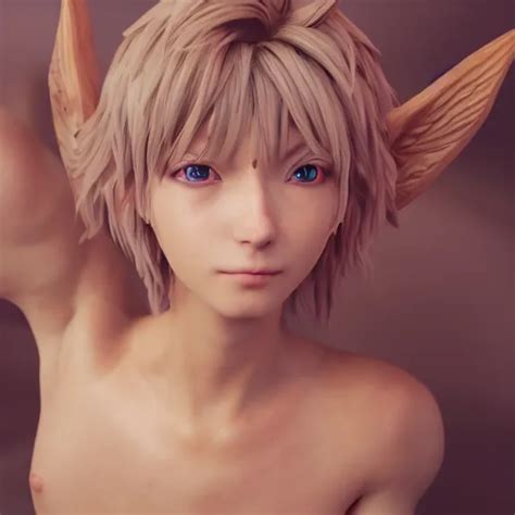 3d Render Of Anime Twink Fantasy Artwork Fluffy Stable Diffusion