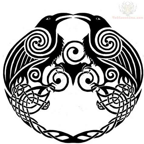 Cool Celtic Ravens Tattoo Designs Тату со скандинавской тематикой