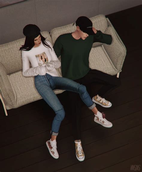 Positive Sneakers And Flowers At Mmsims Sims 4 Updates