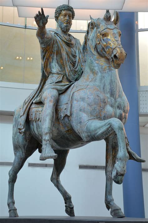 Bronze Equestrian Statue Of Marcus Aurelius C Ad Rome Musei