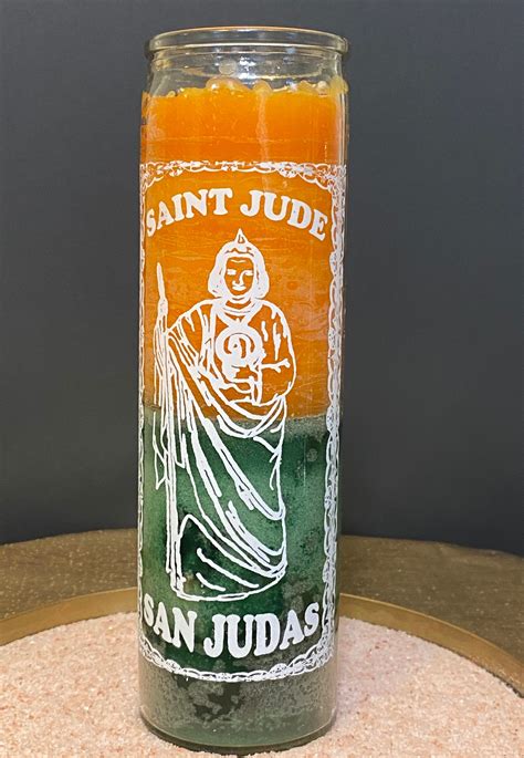 San Judas Tadeo Vela Preparada, Agua Espiritual, Incienso, Escapulario