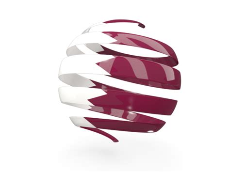 You have come to the right place! Round 3d icon. Illustration of flag of Qatar