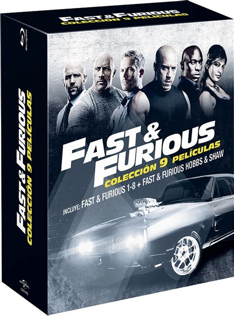 Fast And Furious Colección 9 Películas Blu Ray
